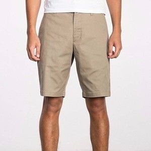 RVCA Khaki The Weekend Chino Skater Shorts 33